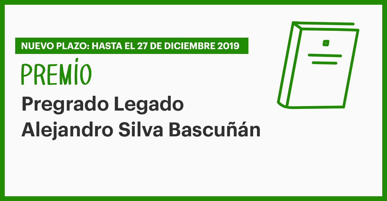 Se extiende convocatoria para participar del Premio Pregrado Legado Alejandro Silva Bascuñán