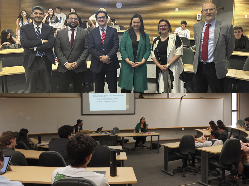 Representantes de la Corte de Apelaciones de San Miguel realizaron charla sobre derecho de familia para estudiantes de la Clínica Jurídica