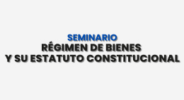 Seminario Régimen de bienes y su estatuto constitucional