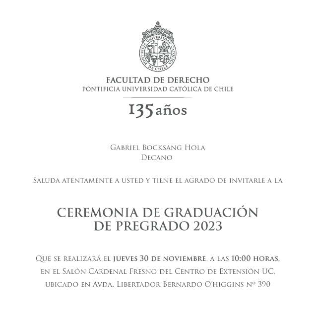 invitación graduación Pregrado 2