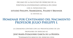 Ceremonia de homenaje al profesor Julio Philippi I. por centenario de su nacimiento
