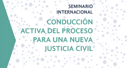 Seminario Internacional: Conducción activa del proceso para una nueva justicia civil