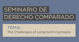 Seminario de Derecho Comparado: The challenges of long-term contracts