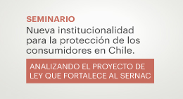 Seminario: Nueva institucionalidad para la protección de los consumidores en Chile. Analizando el Proyecto de Ley que fortalece al Sernac