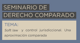 Seminario de Derecho Comparado: Soft Law y control jurisdiccional. Una aproximación comparada