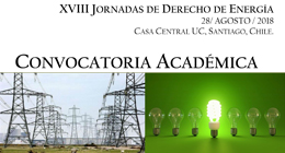 Plazo Convocatoria Académica: XVIII Jornadas de Derecho de Energía