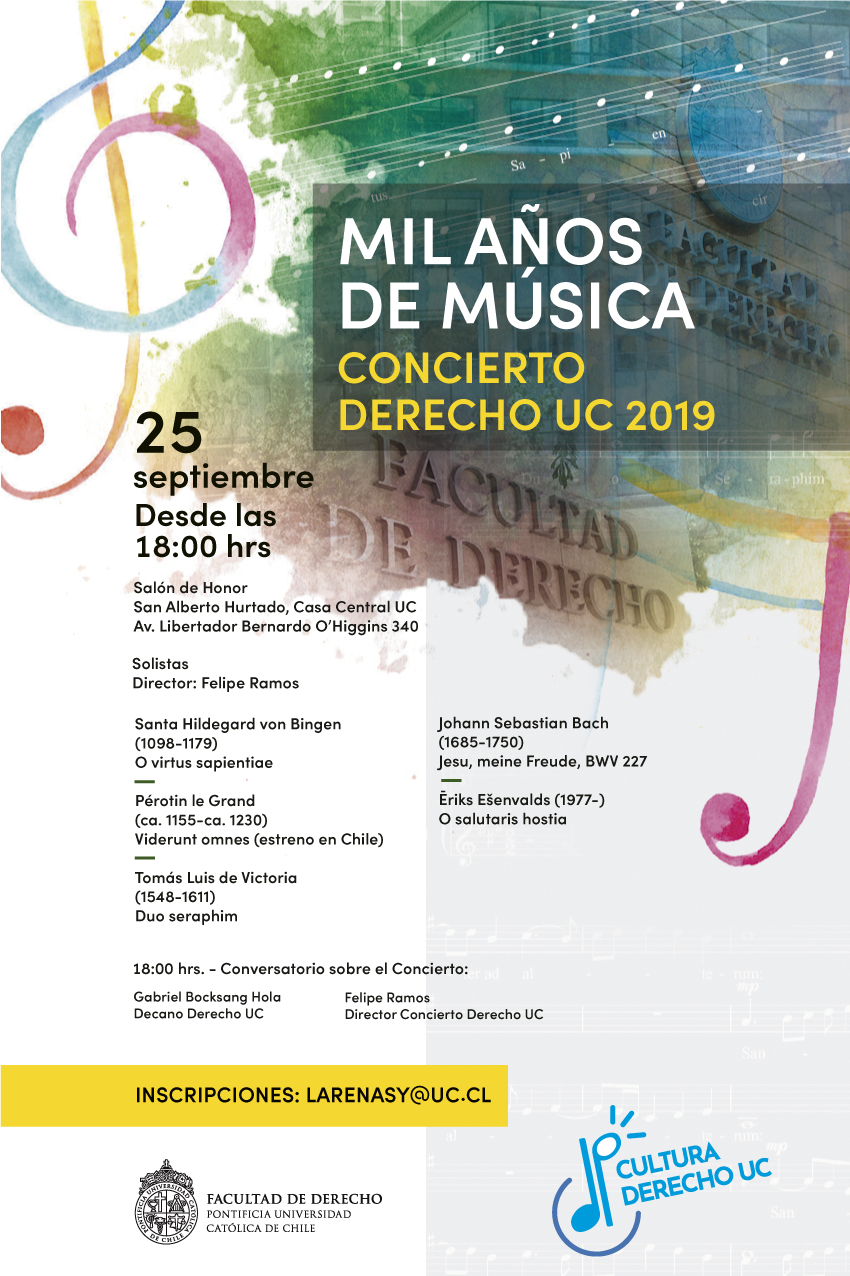 Concierto Derecho UC 2019: Mil Años de Música