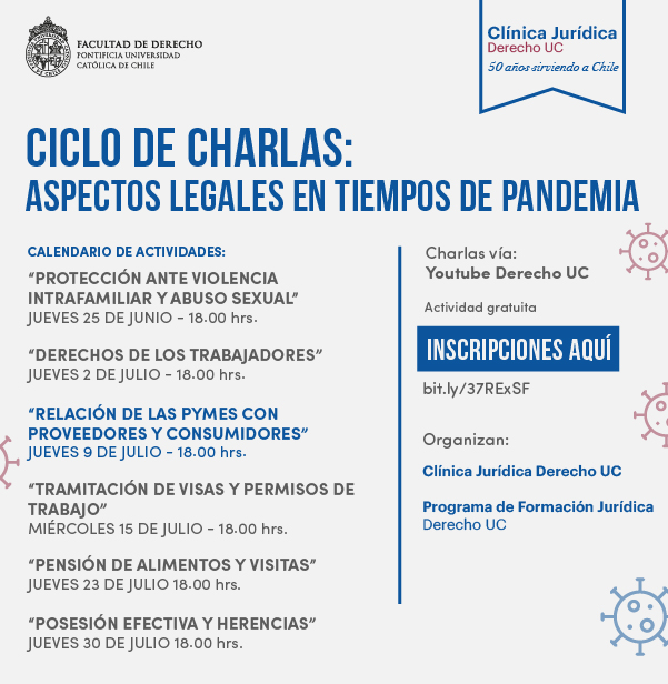 Ciclo de Charlas Clínica Jurídica Derecho UC: Relación de las Pymes con Proveedores y Consumidores