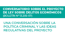 Conversatorio sobre el Proyecto de Ley sobre Delitos Económicos (Boletín N°13.205-07): Una Conversación sobre la Política Criminal y las Ideas Regulativas del Proyecto