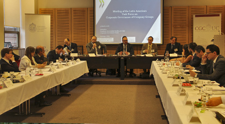 Derecho UC fue sede de la Reunión del Latin American Task Force on Corporate Governance of Company Groups