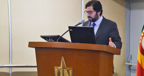 Profesor Juan Luis Goldenberg expuso en la Semana del Derecho en Colombia
