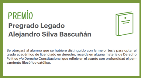 Se abre convocatoria para participar de la segunda versión del Premio de Pregrado Legado Alejandro Silva Bascuñán