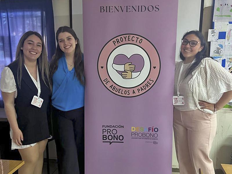 Proyecto de Alumnas Derecho UC fue seleccionado en el Concurso Desafío Pro Bono