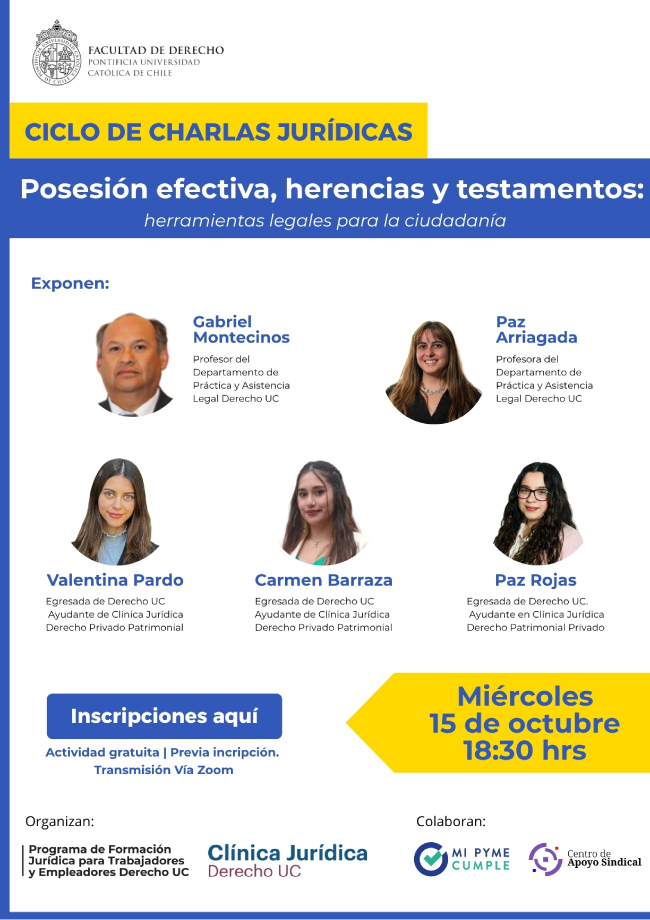 2da Charla Jurídica 2025 Afiche