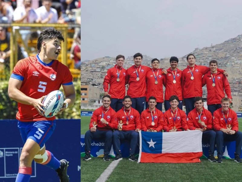 Alumno Manuel José Bustamante ganó oro en Rugby 7 de los Juegos Bolivarianos