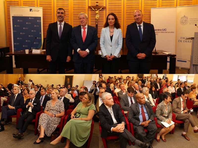 Canciller Alberto van Klaveren expuso sobre los desafíos de la política exterior para Chile en conversatorio de Derecho UC