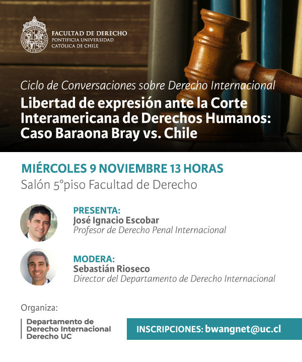 Ciclo Derecho internacional Afiche 2