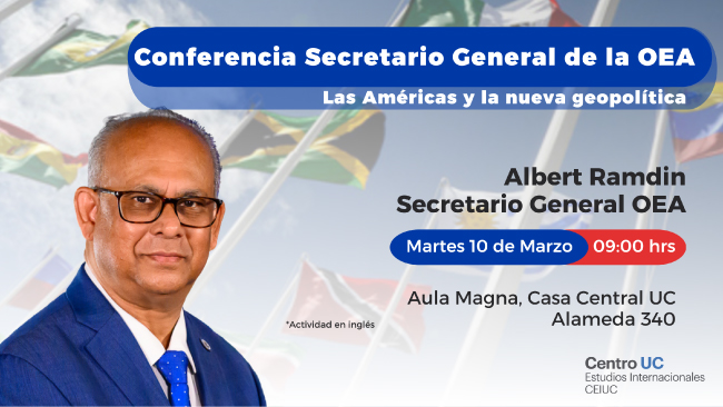 Conferencia Secretario General de la OEA Afiche