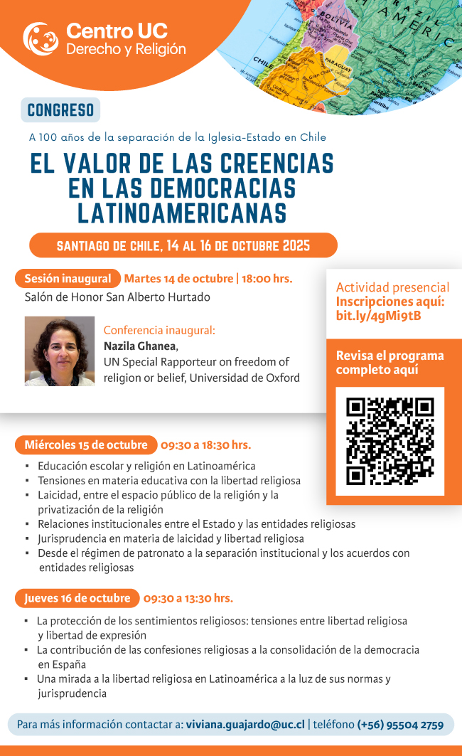 Congreso 20 años centro Religión Afiche 1