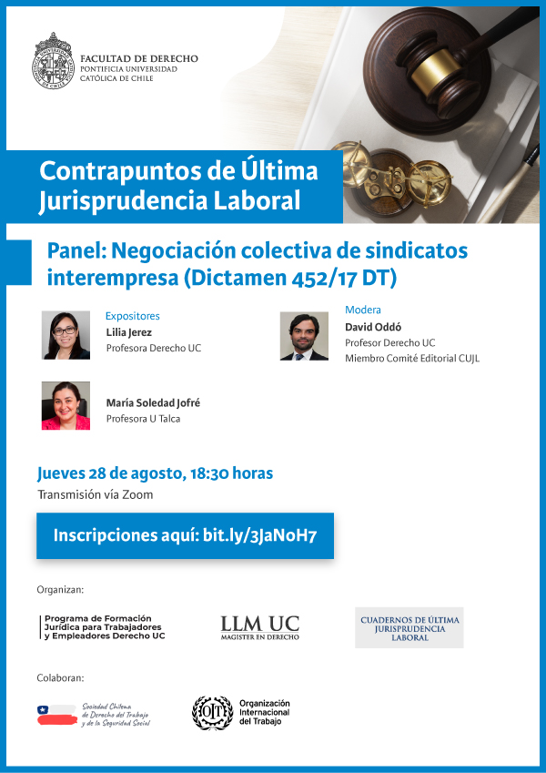 Contrapuntos Jurisprudenciales LLM 28 agosto Afiche