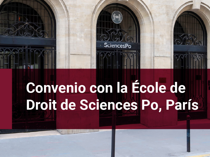 Derecho UC firma convenio con la École de Droit de Sciences Po, París