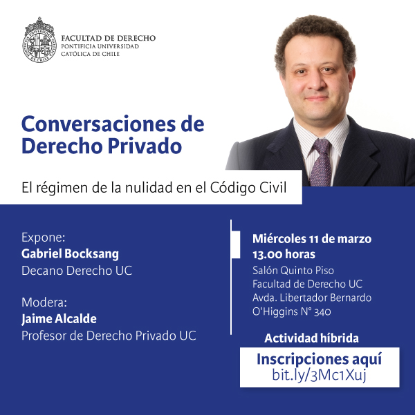 Conversaciones Derecho Privado 11 de marzo Afiche