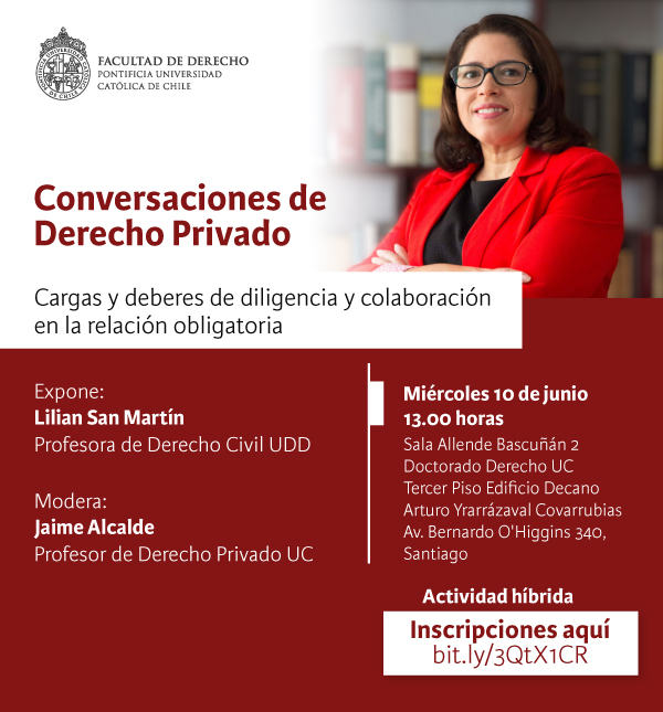 Conversaciones de Derecho Privado 10 de junio Afiche