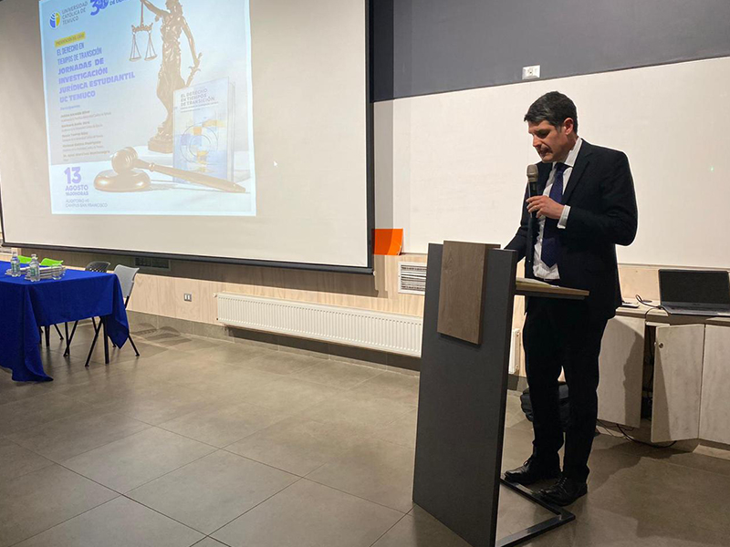 Jaime Alcalde dictó conferencia en la Universidad Católica de Temuco