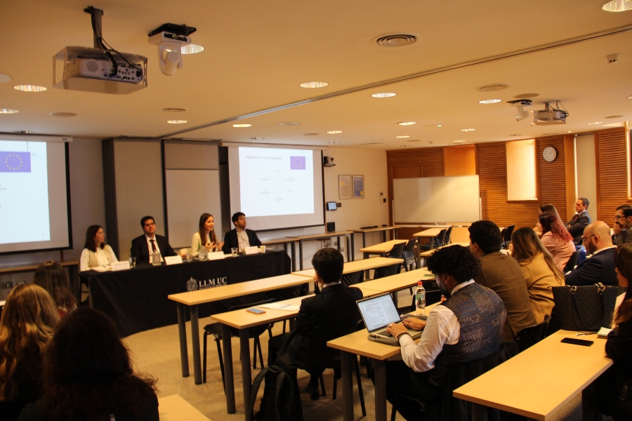 Programa de Magíster en Derecho, LLM UC, organizó conversatorio sobre IA, ciberseguridad y protección de datos