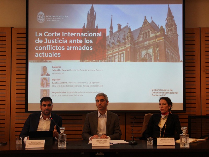 Departamento de Derecho Internacional realizó seminario sobre el rol de la Corte Internacional de Justicia ante los conflictos armados actuales