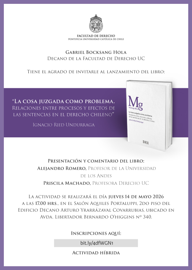 Llibro La cosa Juzgada Afiche