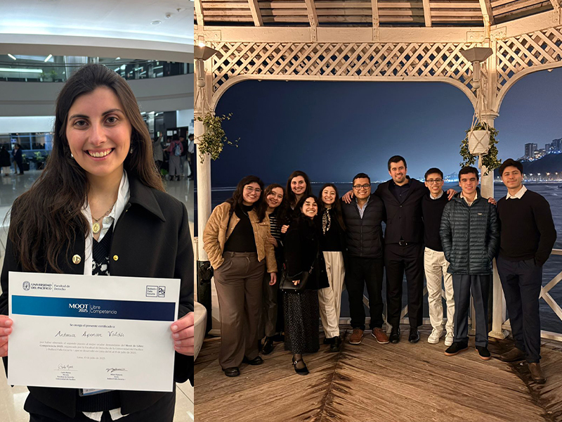 Alumna de Derecho UC obtuvo premio al segundo mejor orador de la parte demandante en MOOT de Libre Competencia 2025 en Lima