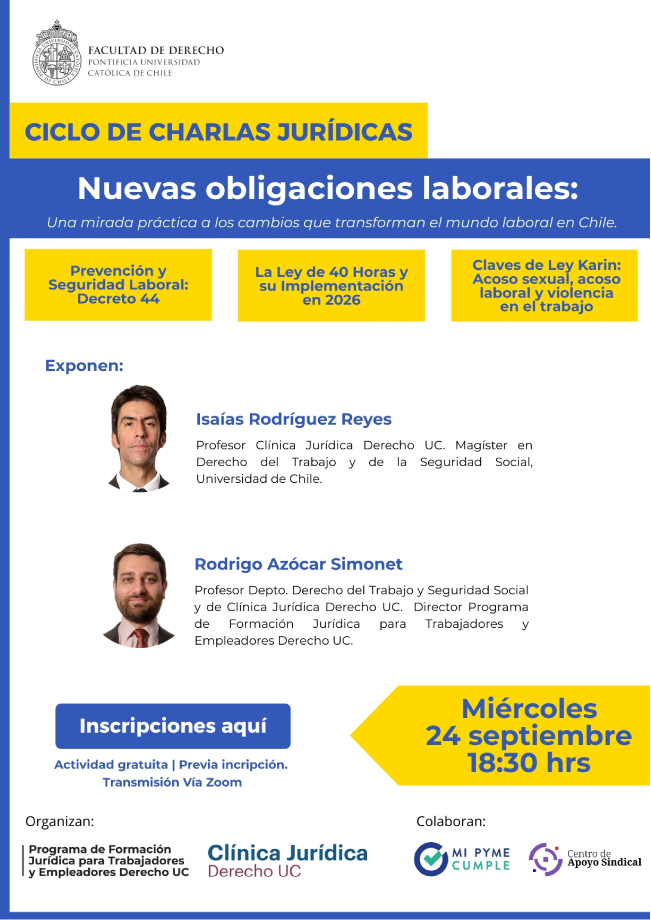 Nuevas obligaciones laborales Afiche