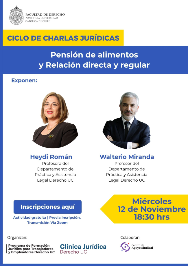 Pensión de Alimentos y Relación directa y regular Afiche