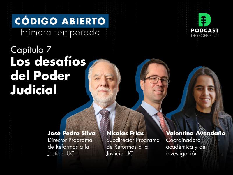 Los desafíos del Poder Judicial: Mira el séptimo capítulo de “Código abierto”, el podcast de Derecho UC