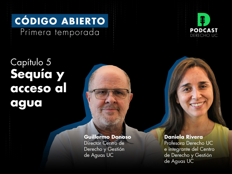 Sequía y acceso al agua: Mira el quinto capítulo de “Código abierto”, el podcast de Derecho UC