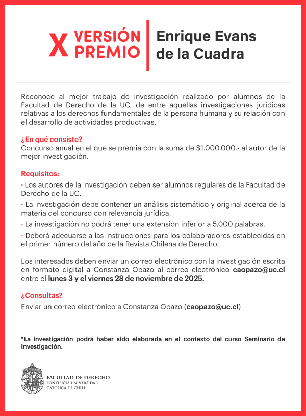 Premio 2025 Evans