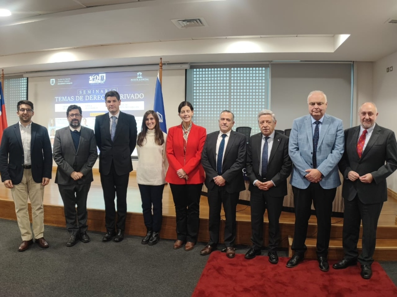 Jaime Alcalde, Juan Luis Goldenberg y Matías Aránguiz expusieron en seminario sobre derecho privado organizado por la Corte de Apelaciones de Chillán