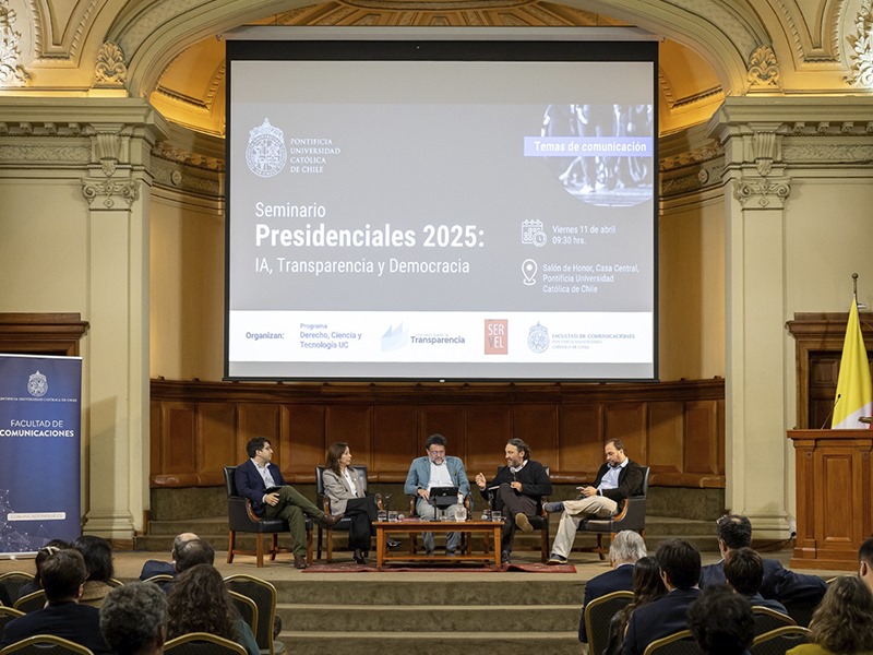 Programa de Derecho, Ciencia y Tecnología organizó seminario sobre el uso de la inteligencia artificial en campañas electorales