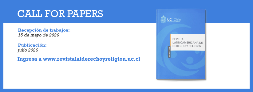 Call for papers: Revista Latinoamericana de Derecho y Religión