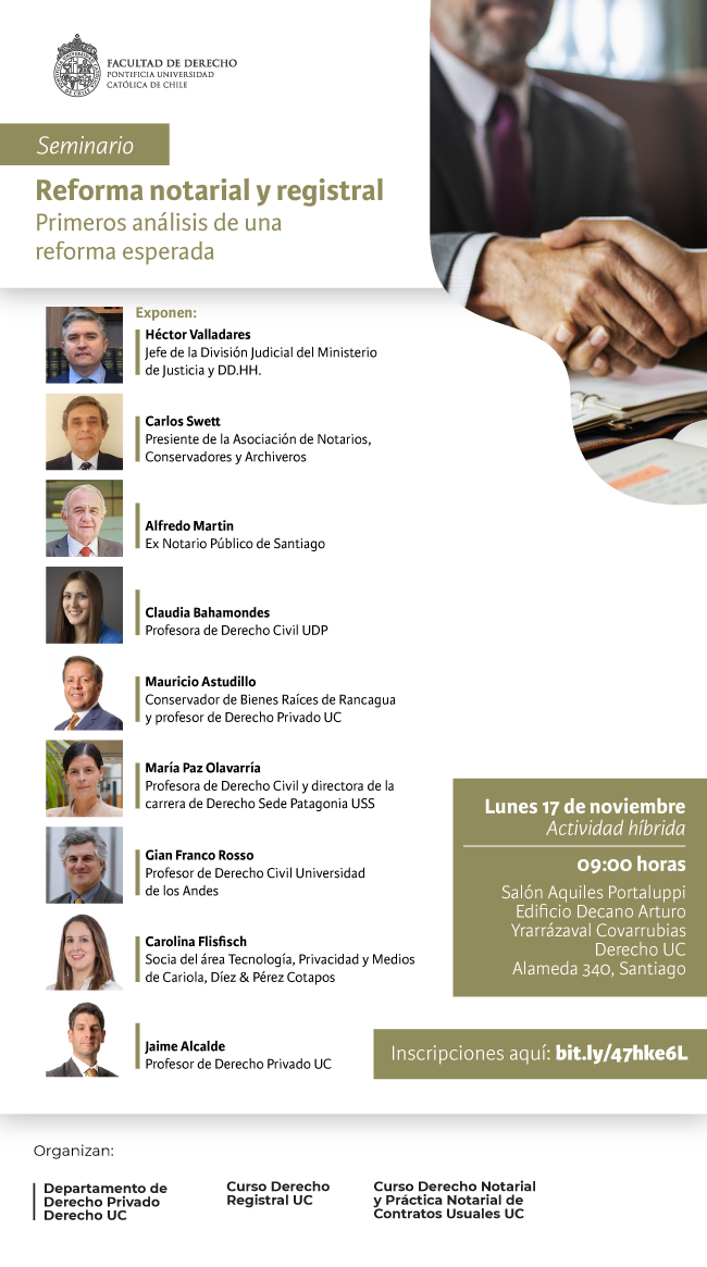 Reforma notarial y registral Afiche