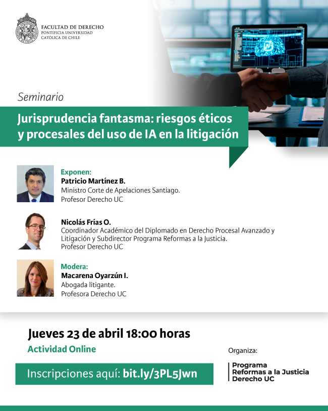 Seminario Jurisprudencia fantasma Afiche