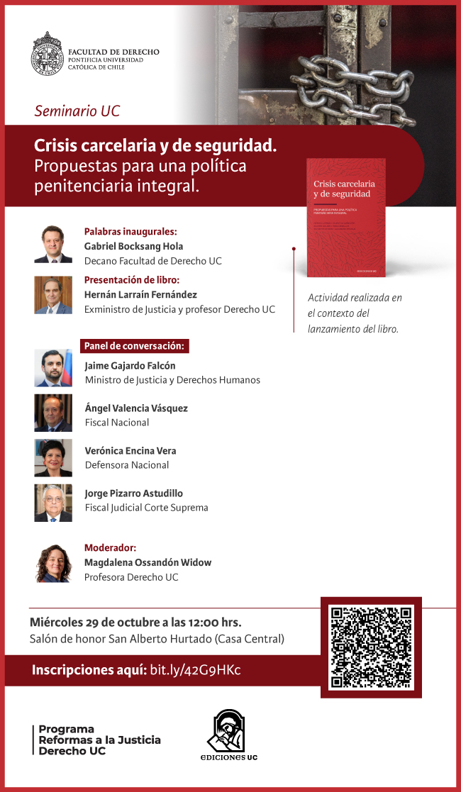 Seminario UC Crisis carcelaria afiche
