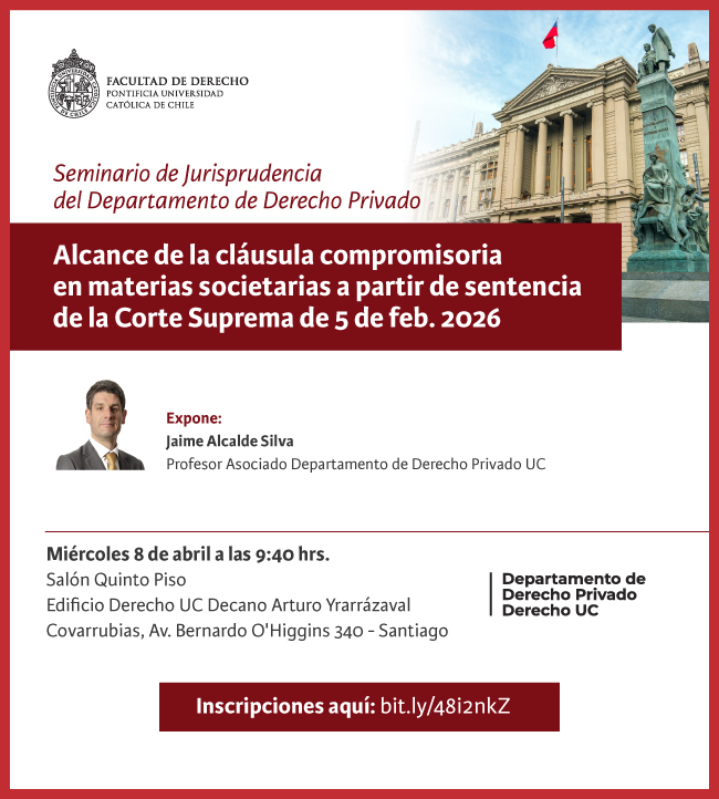 Seminario de Jurisprudencia del Departamento de Derecho Privado afiche