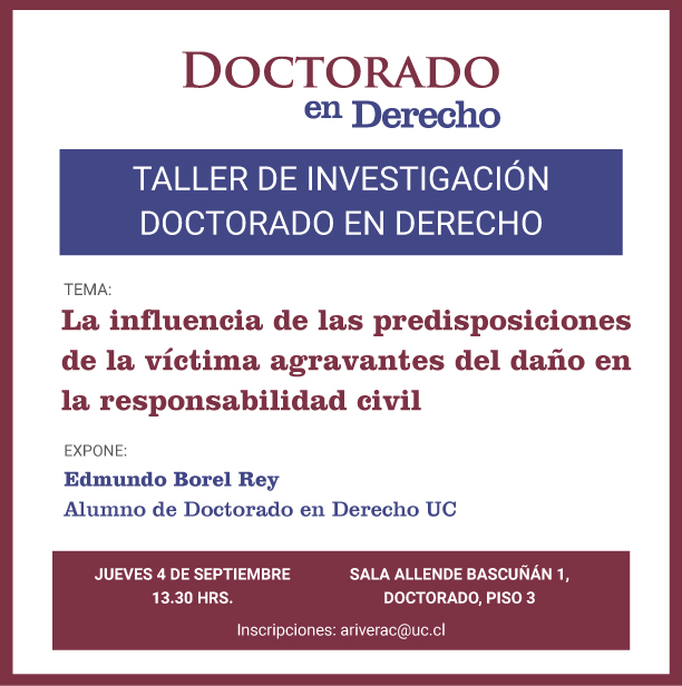 Taller doctorado 4 de septiembre Afiche