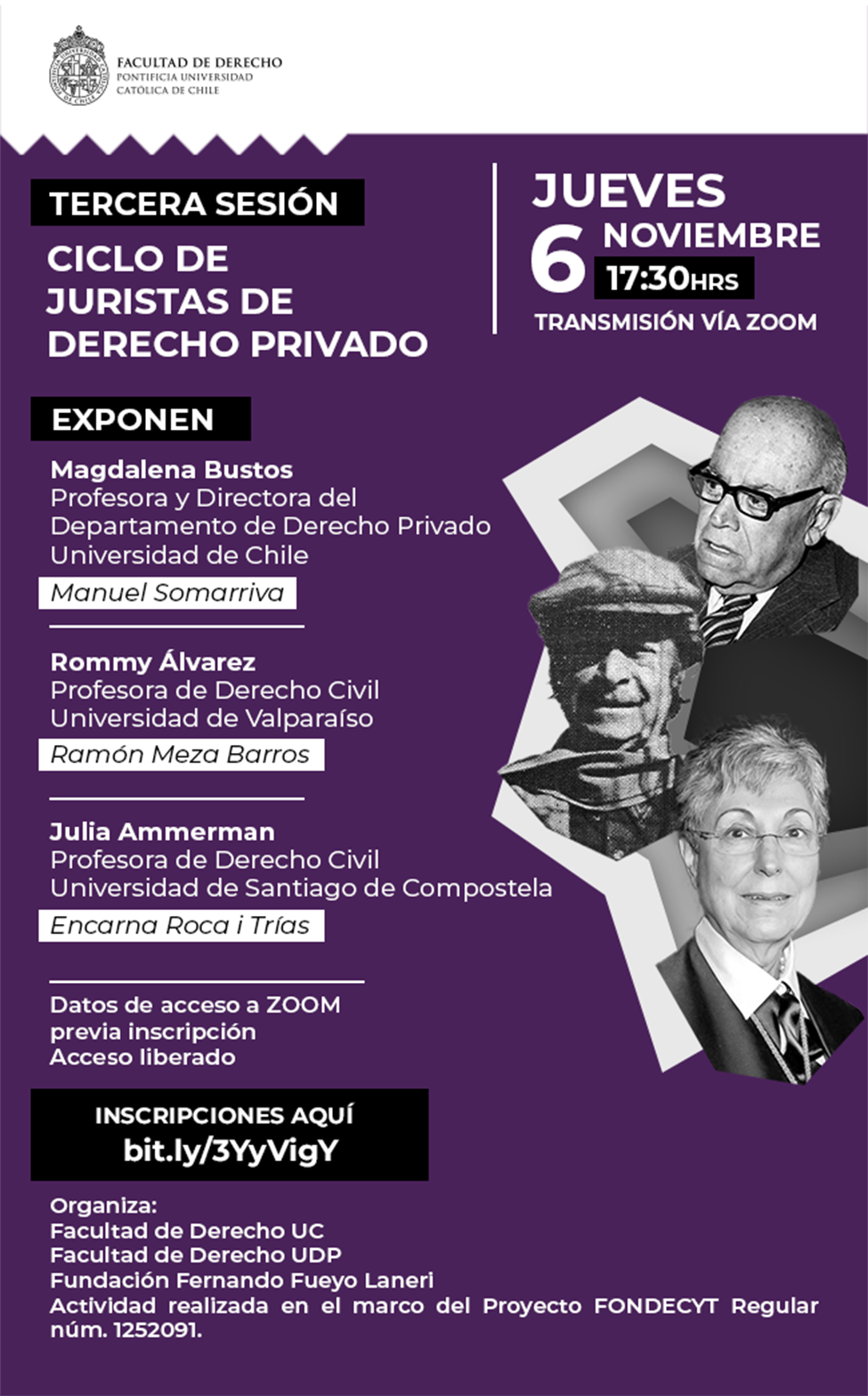 Tercera sesión Juristas 2025 afiche