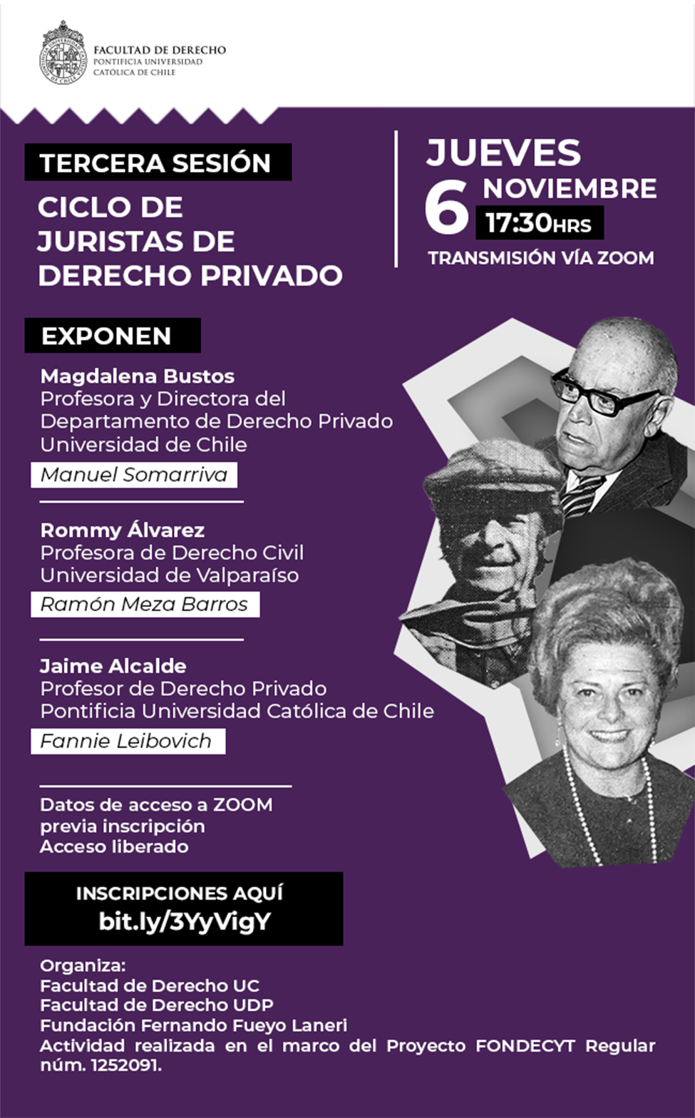 Tercera sesión Juristas afiche 2