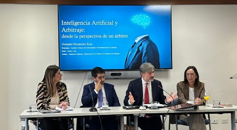 Tres profesores de nuestra Facultad participaron en seminario sobre inteligencia artificial en el arbitraje