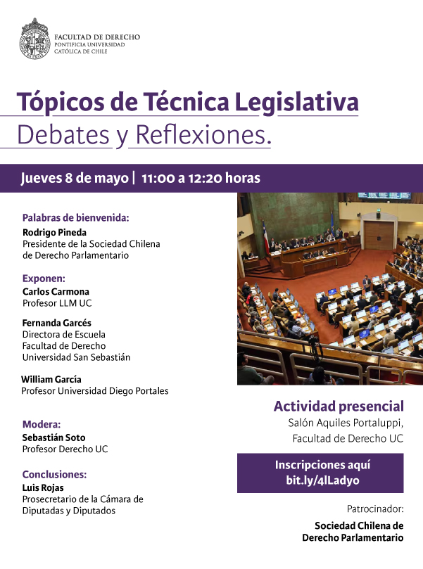 Tópicos de Técnica Legislativa Debates y Reflexiones Afiche