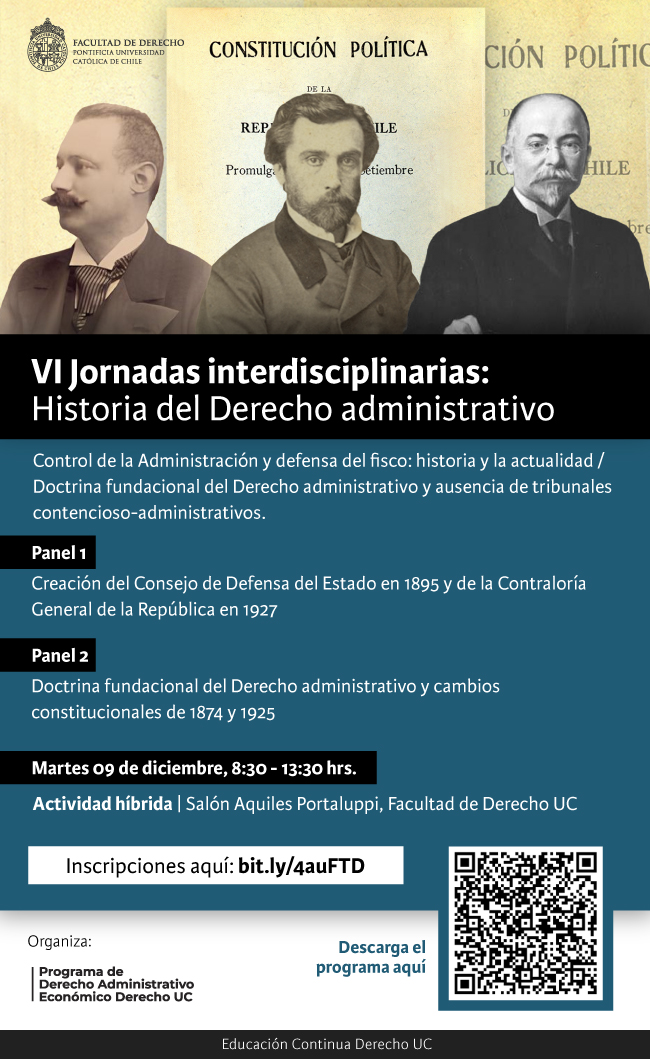 VI Jornadas interdisciplinarias Historia del Derecho administrativo afiche1